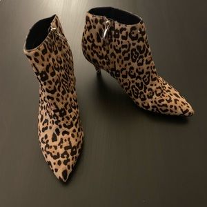 Sam Edelman Leopard Kitten Heel Booties